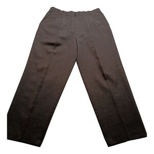 Vintage Cotler Men's Gray Pleated Dress Pants 34L Made in USA Trevira Textured
